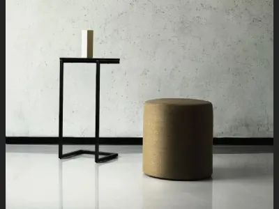Tavolino Tower con top in marmo di Bontempi