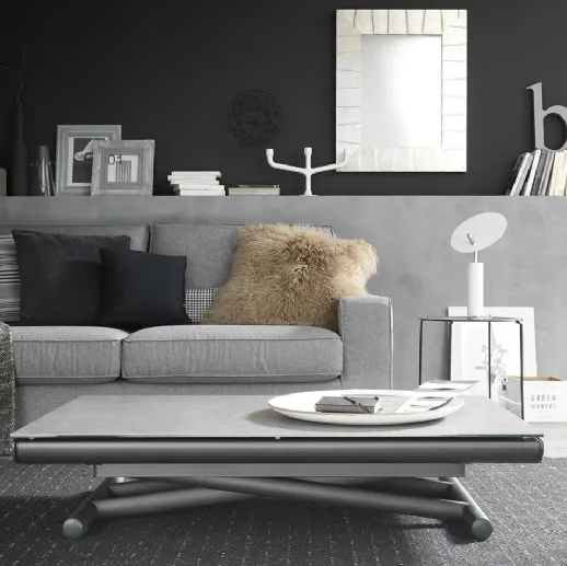 Tavolo Trasformabile Etoile con top in ceramica di Altacom