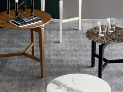Tavolino rotondo in legno Symbol di Calligaris