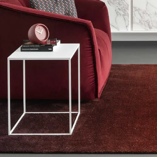 Tavolino quadrato Thin in metallo di Calligaris