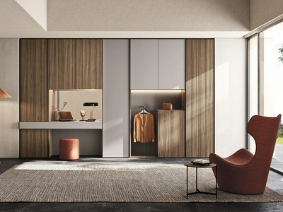 Armadio con ante battenti Comp N03 in legno e laccato di Mobilgam