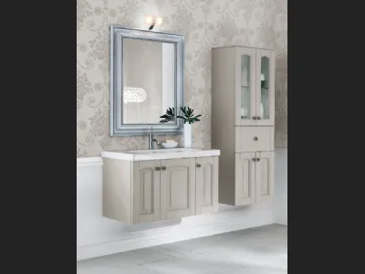 Mobile da Bagno sospeso in frassino laccato ACANTHIS AC23 di Compab