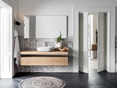 Mobile da Bagno sospeso in legno Teddy 03 di Alta Corte