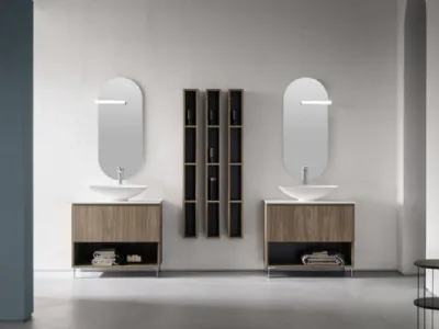 Mobile Bagno da appoggio in nobilitato effetto legno B-GO BG024 di Compab