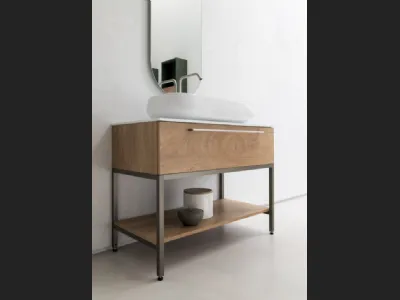 Mobile Bagno da appoggio in nobilitato effetto legno B201 BD010 di Compab