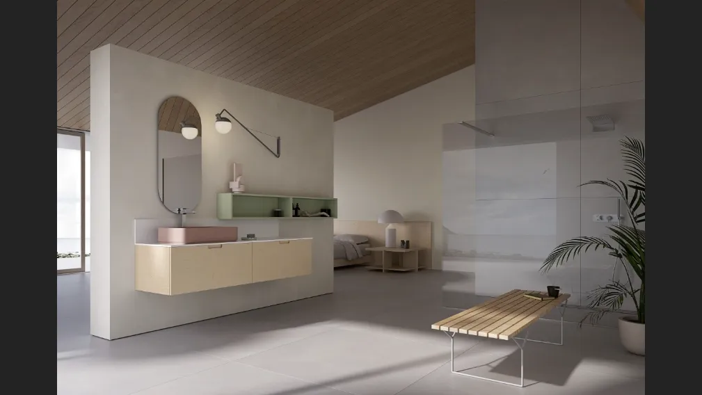 Mobile da Bagno sospeso STRATOS OS05 di Compab