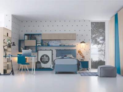 Cameretta componibile Golf C119 in melaminico di Colombini Casa