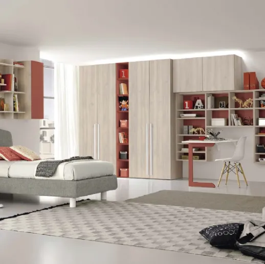 Cameretta componibile Golf C124 in melaminico di Colombini Casa