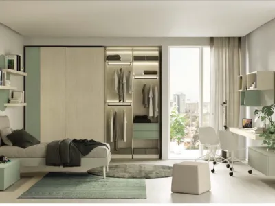 Cameretta componibile Golf Y110 in melaminico di Colombini Casa