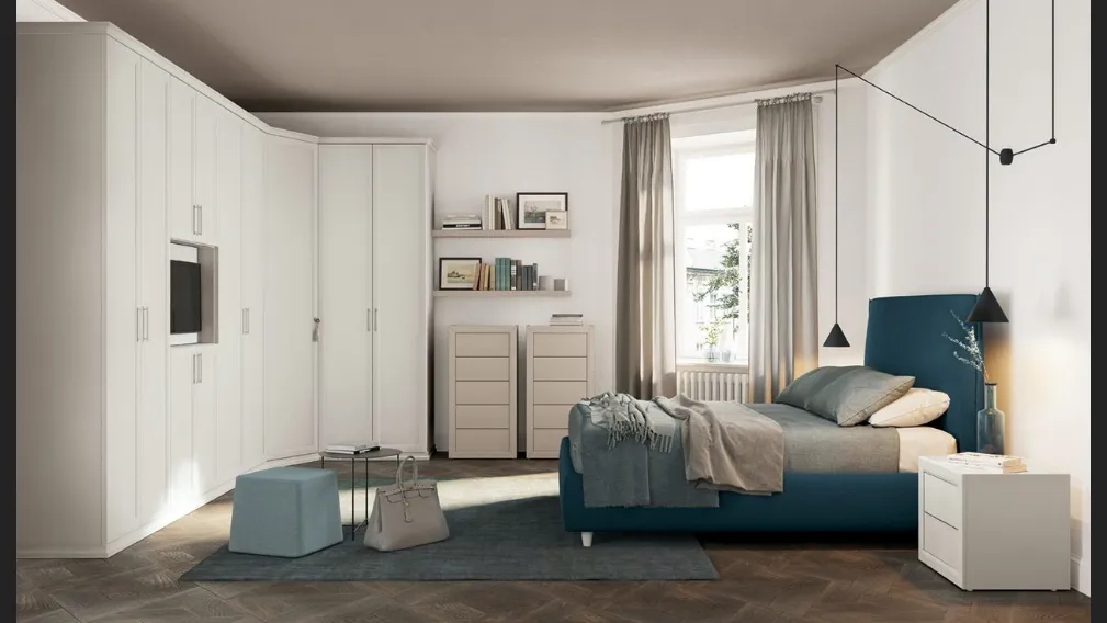Letto in tessuto imbottito Arcadia Norma di Colombini Casa
