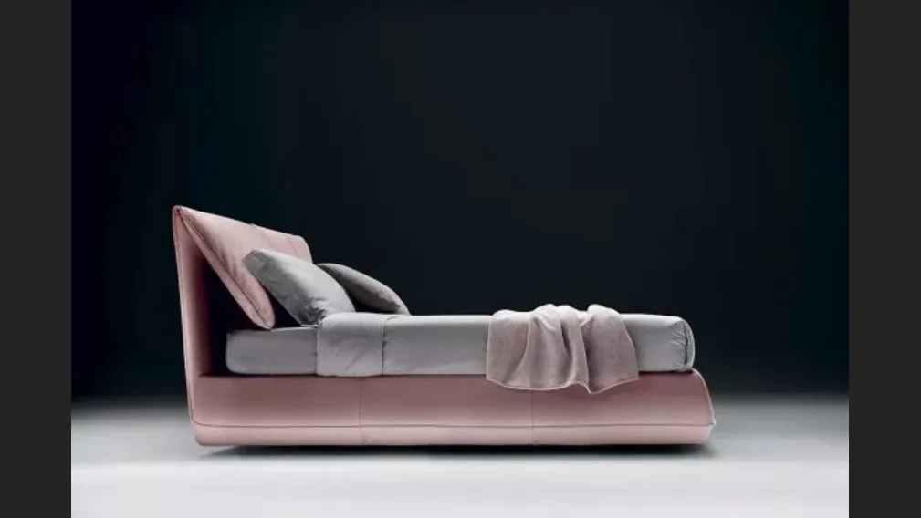 Letto in pelle Avenue di Bontempi Letti Design