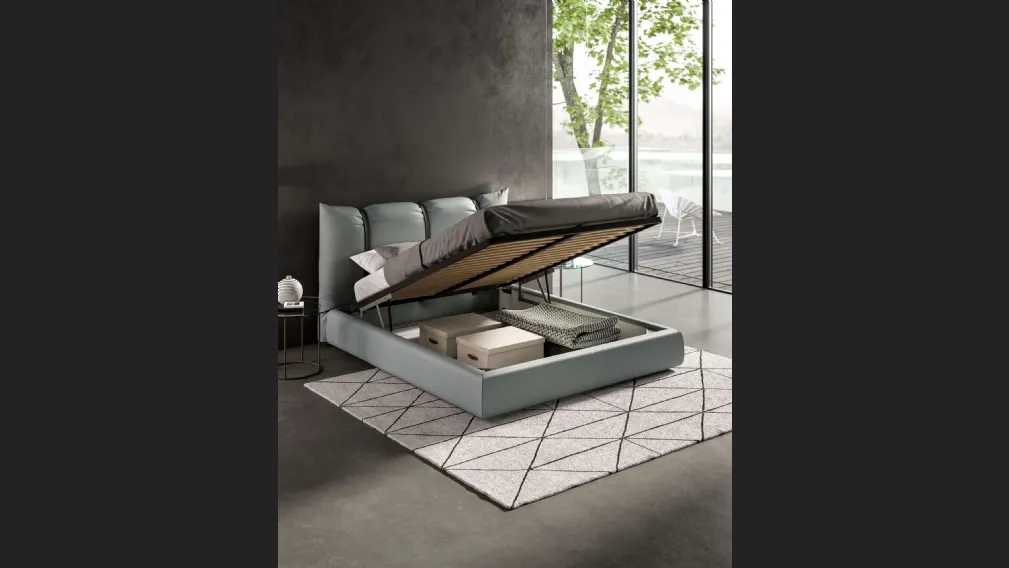 Letto con box contenitore Confit di Ozzio