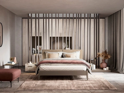 Letto con testiera Cushy di Colombini Casa