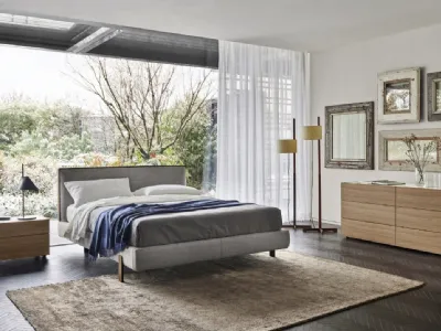 Letto in tessuto imbottito Decor di Sangiacomo