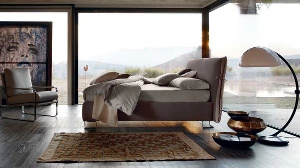 Letto matrimoniale con testiera Louise di Bontempi Letti Design