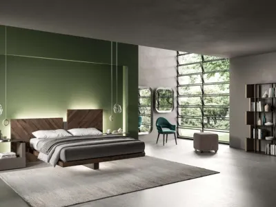 Letto con box contenitore Nazarè di Ozzio