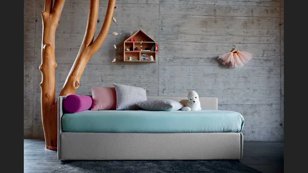 Letto singolo Duplo di Bontempi Letti Design