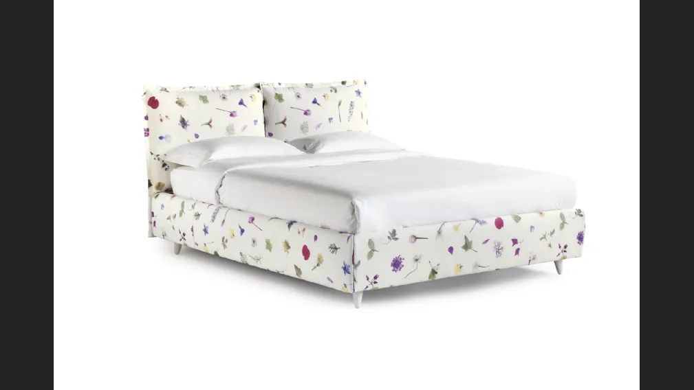 Letto in tessuto a fiori con contenitore So Wild di Noctis