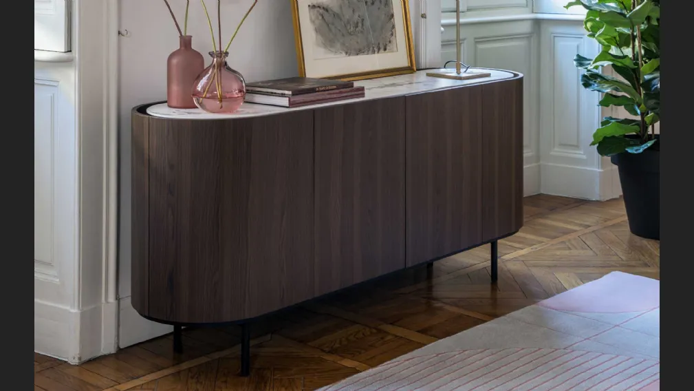 Madia ovale in legno Lake di Calligaris