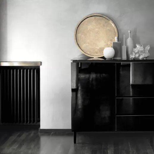 Madia Cosmopolitan in Cristallo laccato Nero di Bontempi