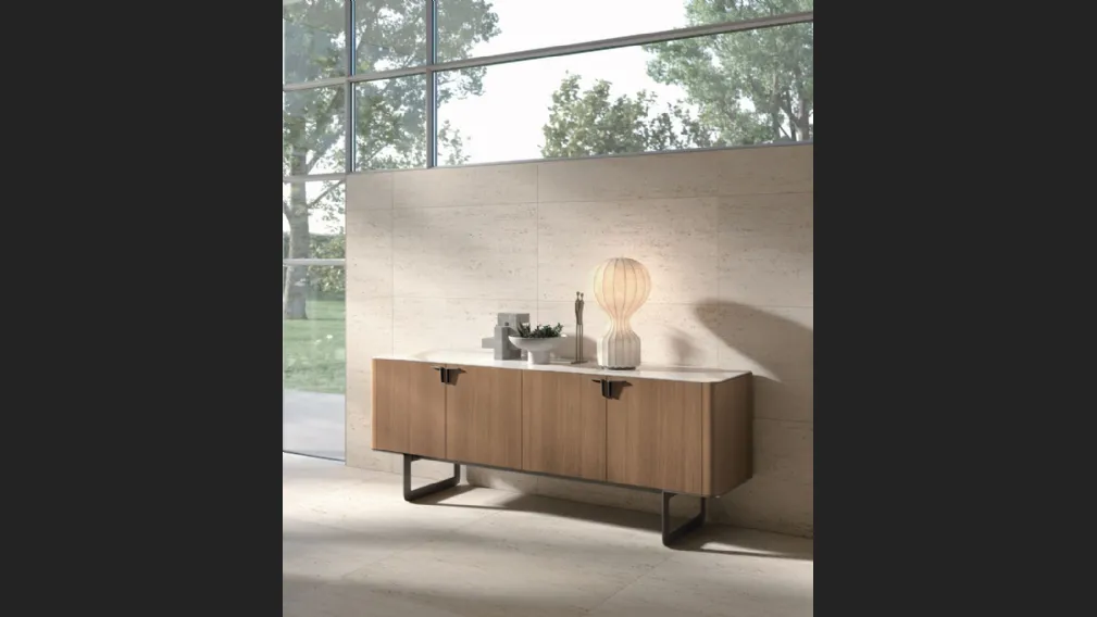 Madia Pandora in materico rovere cognac di Tomasella