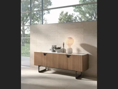 Madia Pandora in materico rovere cognac di Tomasella