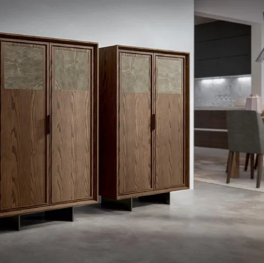 Madia Alta Zenith Zen 02 in legno e laminato di Mobilgam
