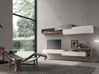 Parete Attrezzata Composizione Horizon 929 di Mobilgam
