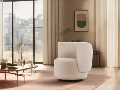 Poltroncina Milla in tessuto di Calia