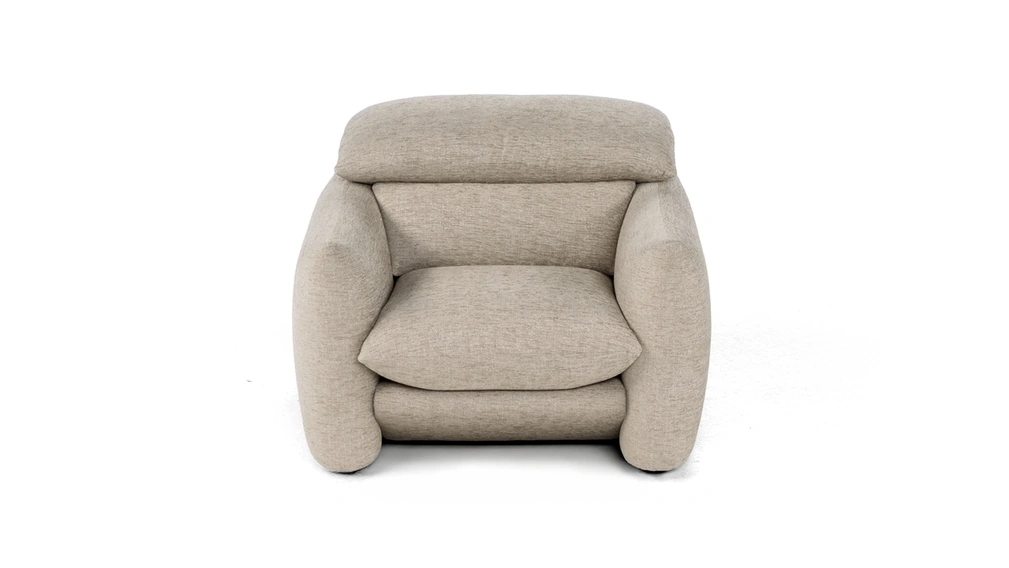 Poltrona in tessuto imbottito Choco Magic di Calia