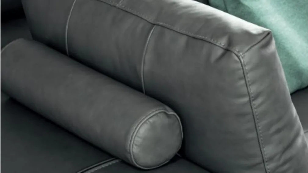 Divano relax in pelle Dado di Calligaris