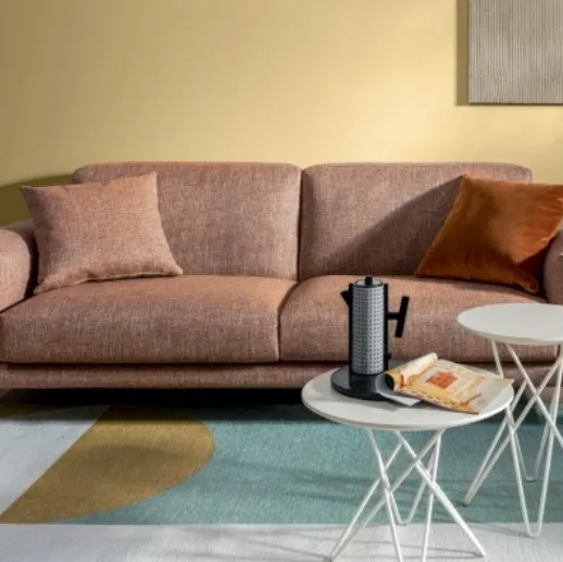 Divano lineare in tessuto Hammer di Calligaris