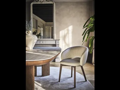 Sedia in pelle Anime Wood di Calligaris