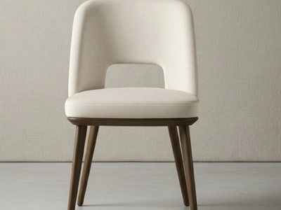 Sedia in pelle Foyer di Calligaris