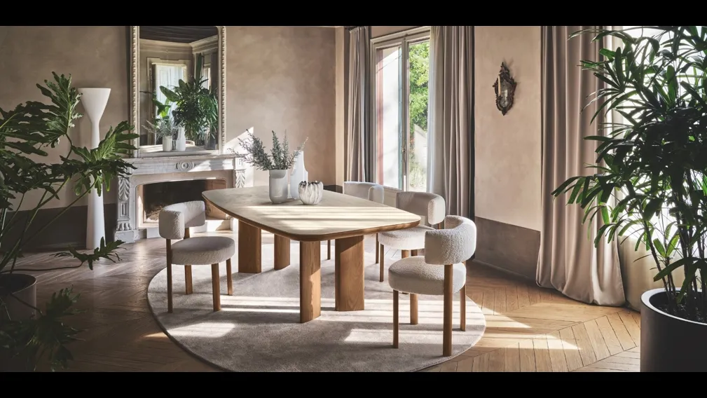 Sedia in tessuto Glen di Calligaris