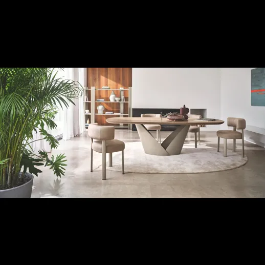 Sedia in pelle Glen di Calligaris