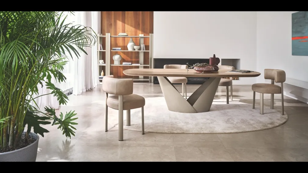 Sedia in pelle Glen di Calligaris