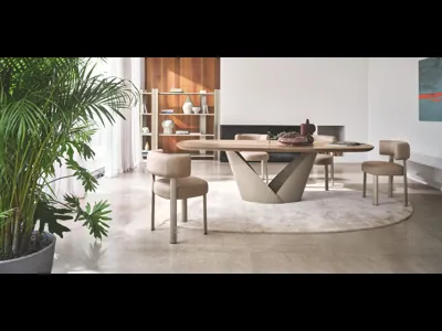 Sedia in pelle Glen di Calligaris