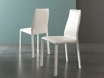 Sedia moderna in cuoio Hippo di Altacom