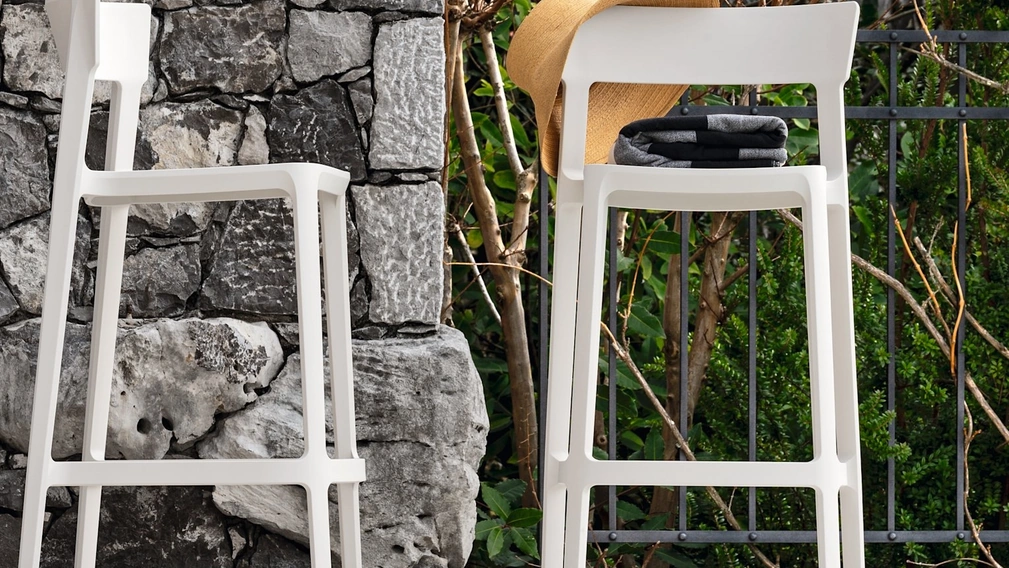 Sgabello in polipropilene Skin di Calligaris