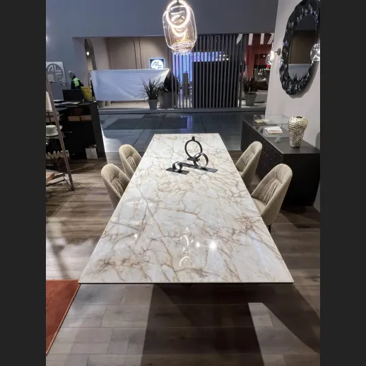 Tavolo allungabile in ceramica Axel di Ozzio