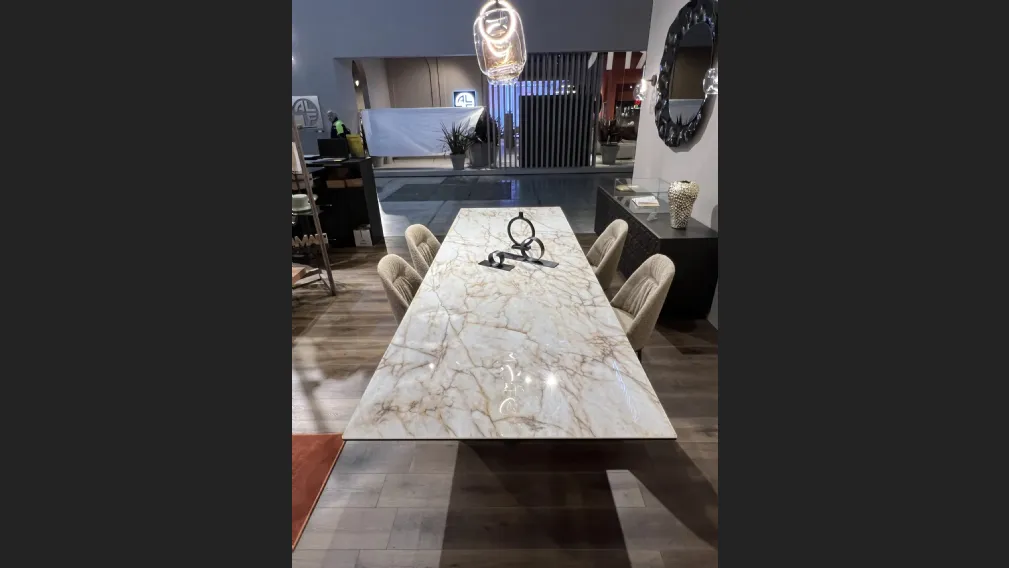 Tavolo allungabile in ceramica Axel di Ozzio