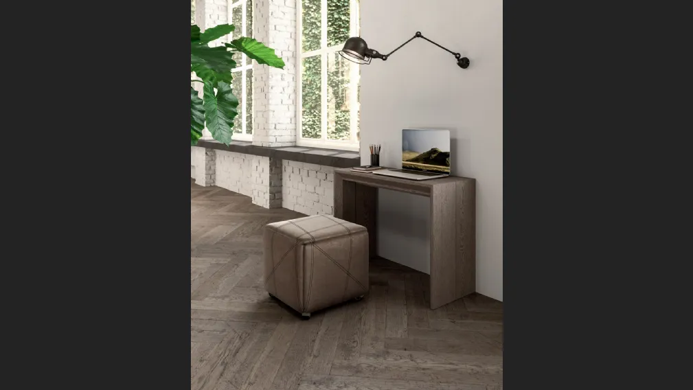 Consolle allungabile in Rovere dotata di 5 prolunghe esterne Golia di Ozzio