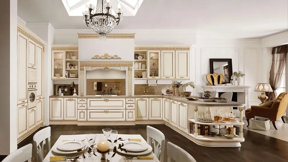 Cucina Classica con penisola Dolcevita 10 di Stosa