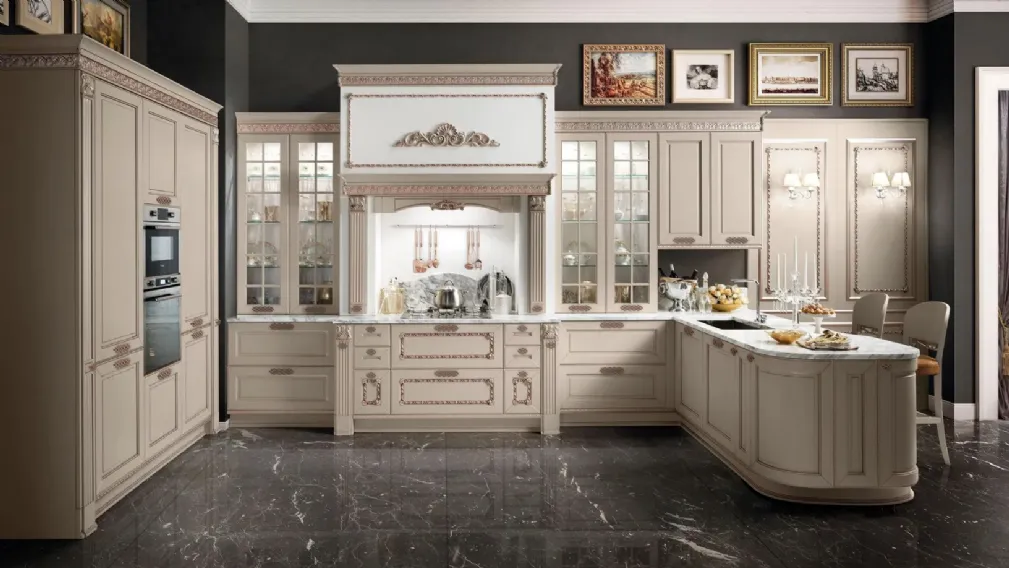 Cucina Classica con penisola Dolcevita di Stosa