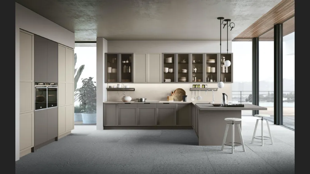 Cucina Classica Newport v3 in laccato opaco di Stosa