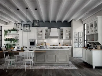 Cucina Classica Virginia Lady Like in Frassino laccato di Stosa