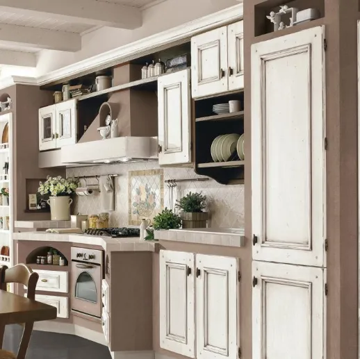 Cucina in muratura Beatrice Laccato Bianco di Lube