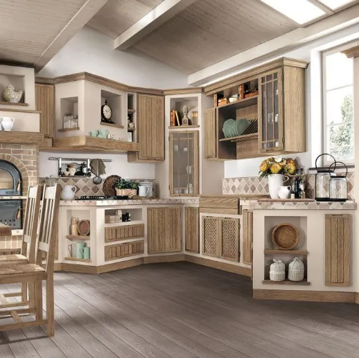 Cucina in muratura Elena Sabbia di Lube