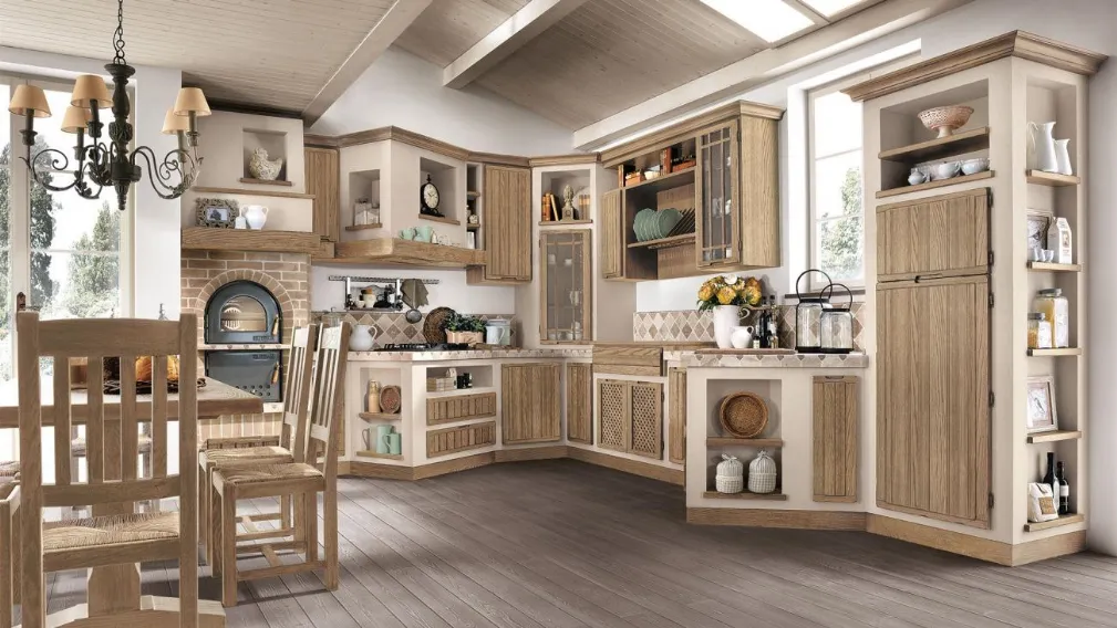 Cucina in muratura Elena Sabbia di Lube